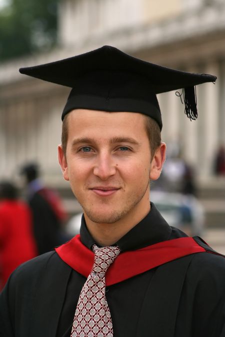 portrait of a university graduate