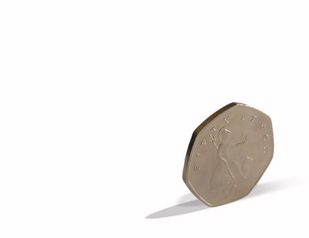 50p Coin Isolated