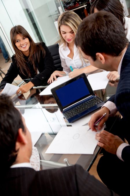 Business people in a meeting at the office