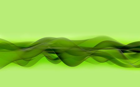 green illustration with waves to be used as background