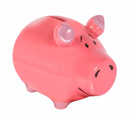 isolated piggy bank