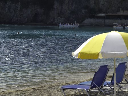 beach at corfu