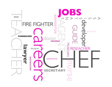 jobs and careers concept poster design isolated over a white background