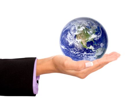 The world in the palm of your hand - business concepts