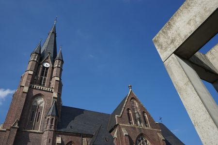 church-german-muensterland-497685334 church in the german muensterland