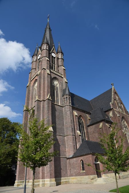 big church in a small village