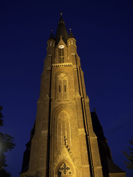 big church in a small village