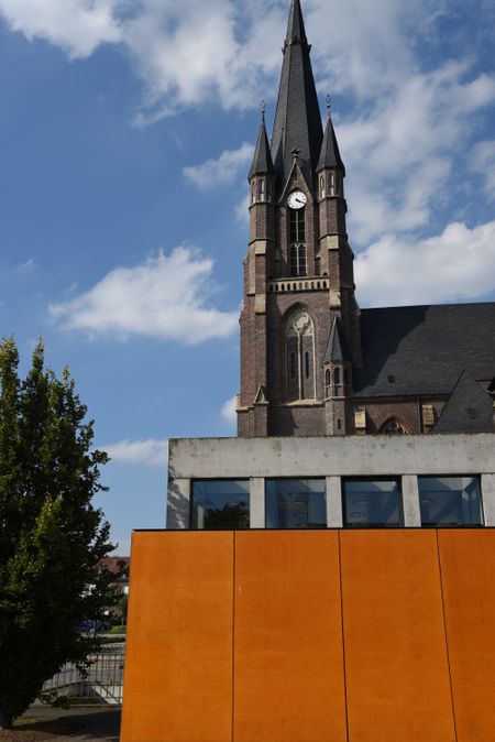 big church in a small village