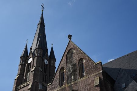 big church in a small village