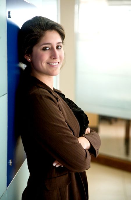 confident business woman portrait in her office
