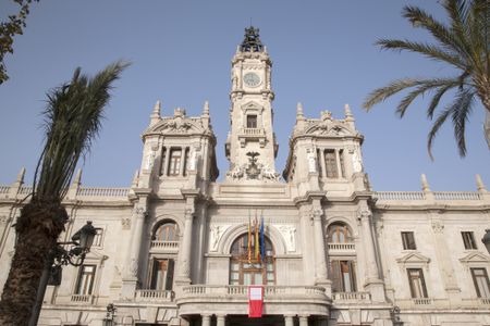 Facade of City Hall; Valencia; Spain