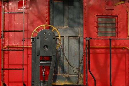 Rear of old caboose