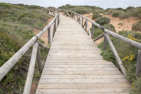Footpath to Conil and Roche Coves; Cadiz; Spain