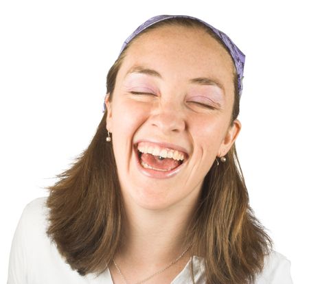 laughing casual woman