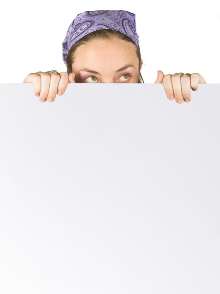 casual-woman-holding-white-card-545609 casual woman holding a white card