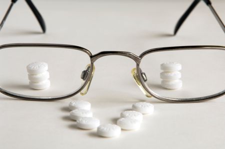 Eyeglasses and aspirin