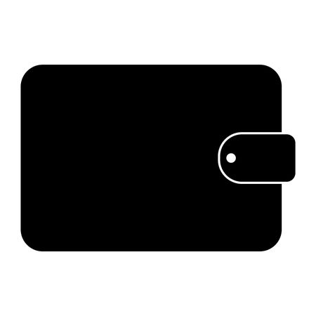 Vector Illustration of a black wallet icon 