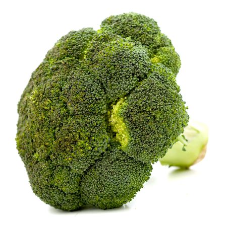 fresh broccoli isolated over a white background
