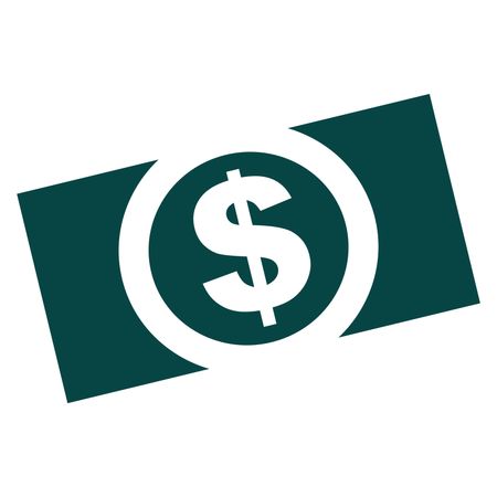 Vector Illustration with Green Money Icon