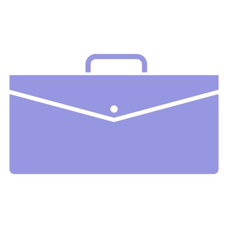 Vector Illustration with Purple Briefcase Icon
