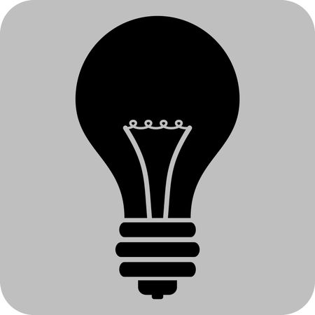 Vector Illustration with Bulb Icon
