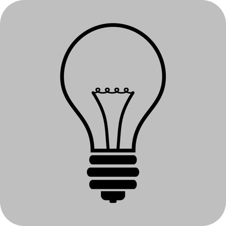 Vector Illustration with Light Bulb Icon
