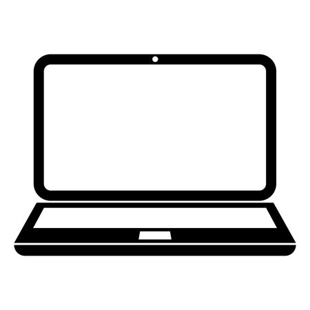 Vector Illustration with Laptop Icon