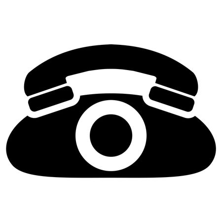 Vector Illustration with Telephone Icon

