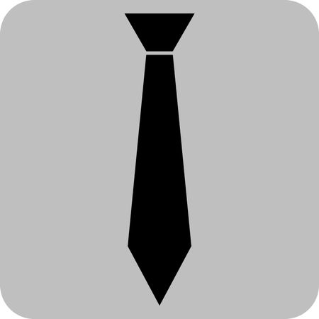 Vector Illustration with Tie Icon
