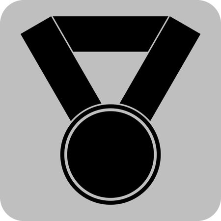 Vector Illustration with Medal Icon
