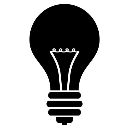 Vector Illustration with Bulb Icon
