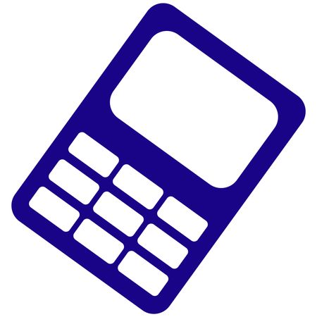 Vector Illustration with Violet Calculator Icon
