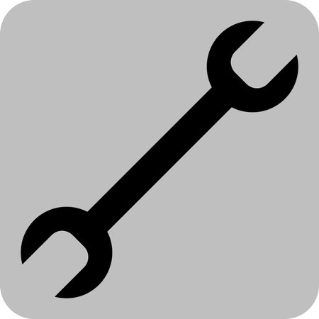 Vector Illustration with Spanner Icon
