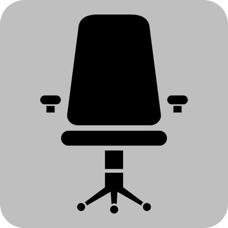 Vector Illustration with Chair Icon
