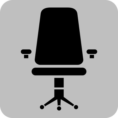 Vector Illustration with Chair Icon