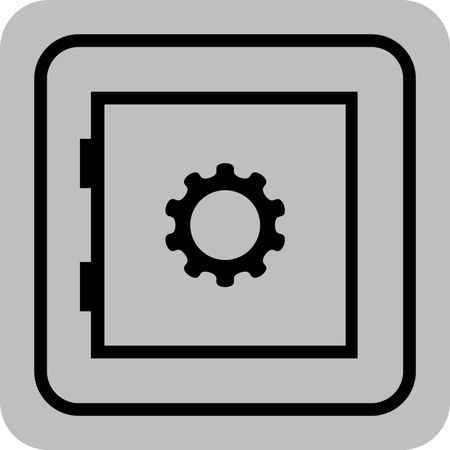 Vector Illustration with Security Devices Icon
