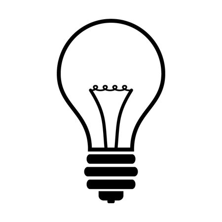 Vector Illustration with Light Bulb Icon
