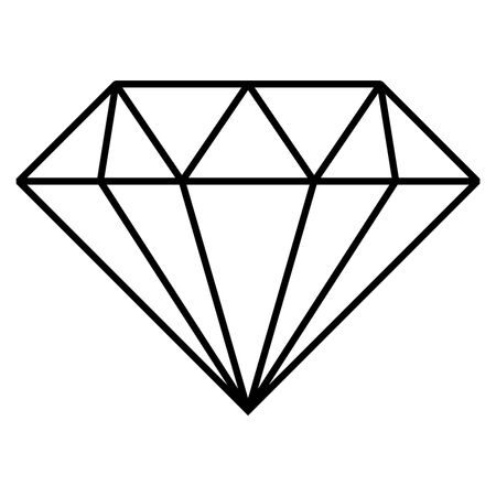 Vector Illustration of black Diamond Icon

