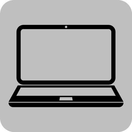 Vector Illustration with Laptop Icon