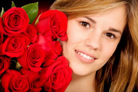 beautiful-girl-portrait-red-roses-dark-5643784 beautiful girl portrait with red roses over a dark background