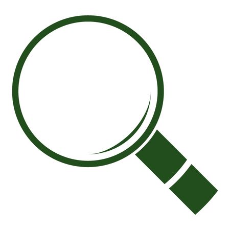 Vector Illustration with Green Search Icon
