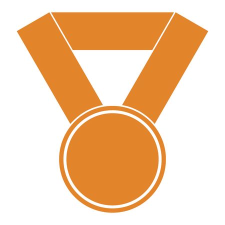 Vector Illustration with Orange Medal Icon