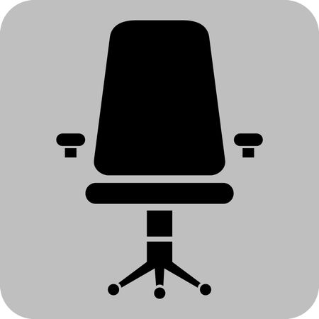 Vector Illustration with Chair Icon
