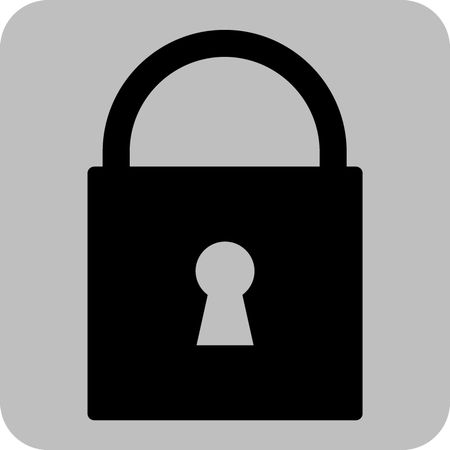 Vector Illustration with Lock Icon
