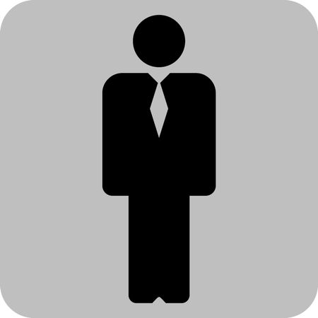 Vector Illustration with Business Man Icon
