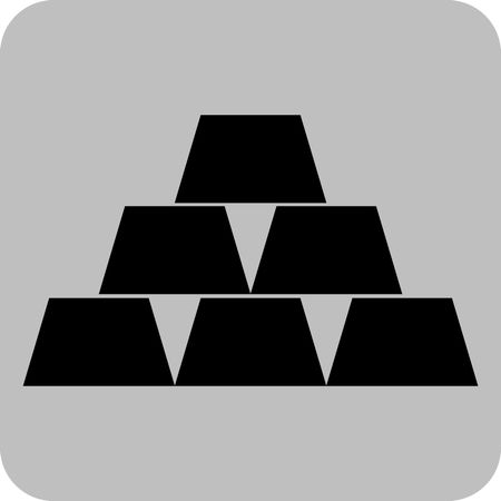Vector Illustration with Cup Pyramid Icon
