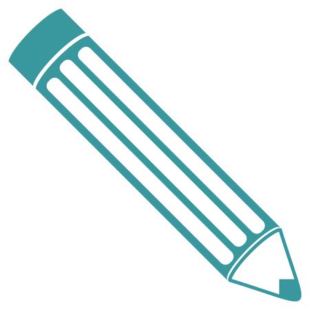 Vector Illustration with Light Blue Pencil Icon