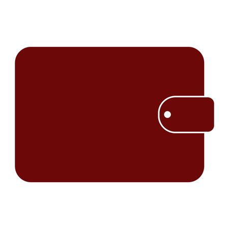 Vector Illustration with Maroon Wallet Icon
