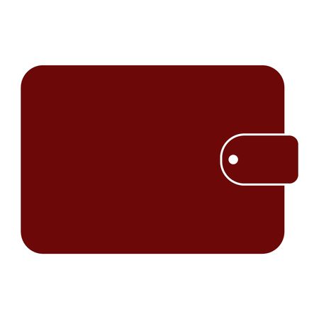 Vector Illustration with Maroon Wallet Icon