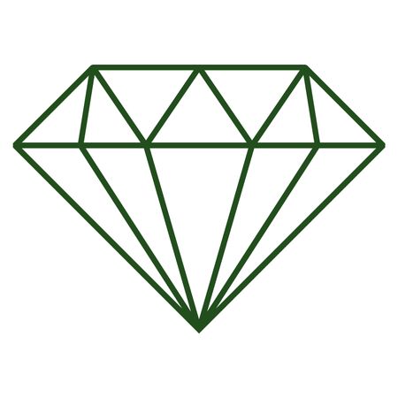 Vector Illustration with Green Diamond Icon
